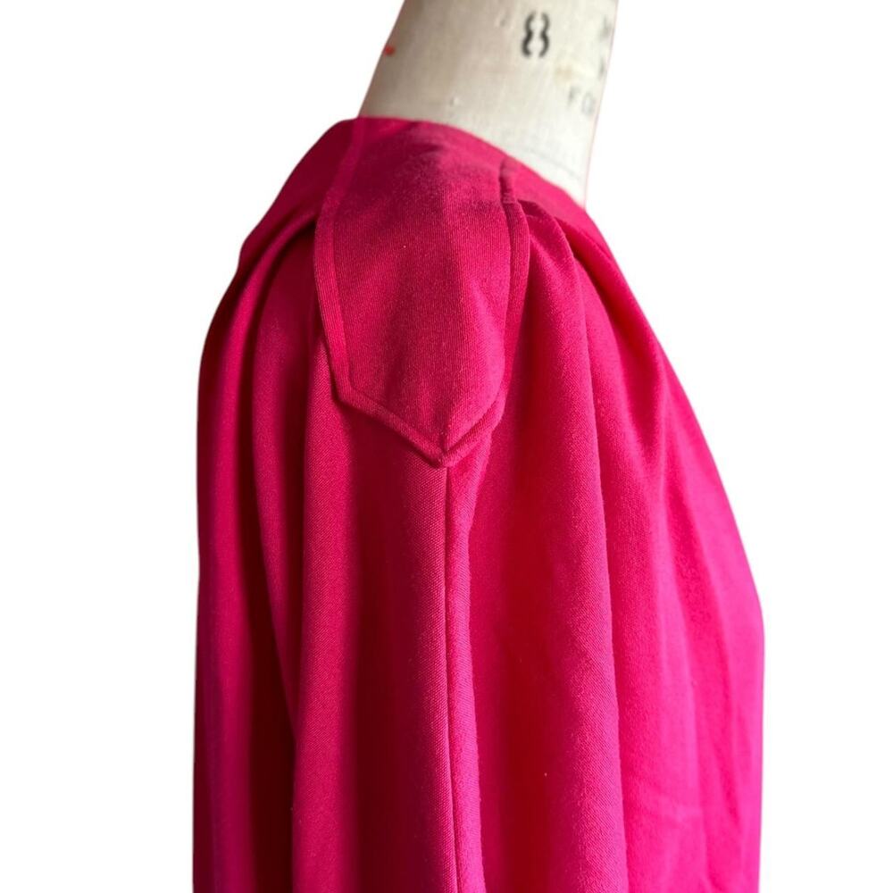 Vintage Womens Dress Sie Medium Petite Pink Long Sleeve Modest Classic - Picture 4 of 7